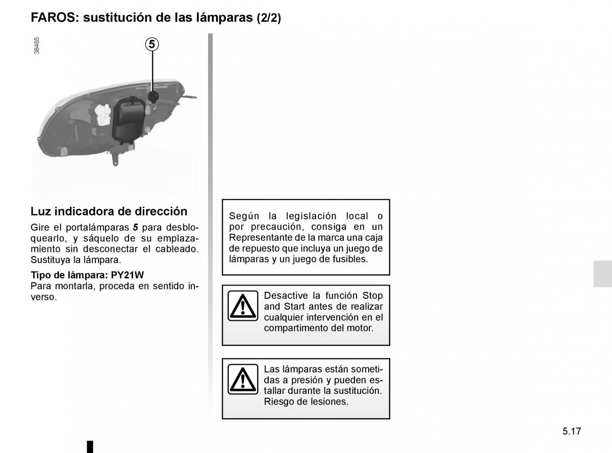 Renault Kangoo II 2 manual del propietario / page 203