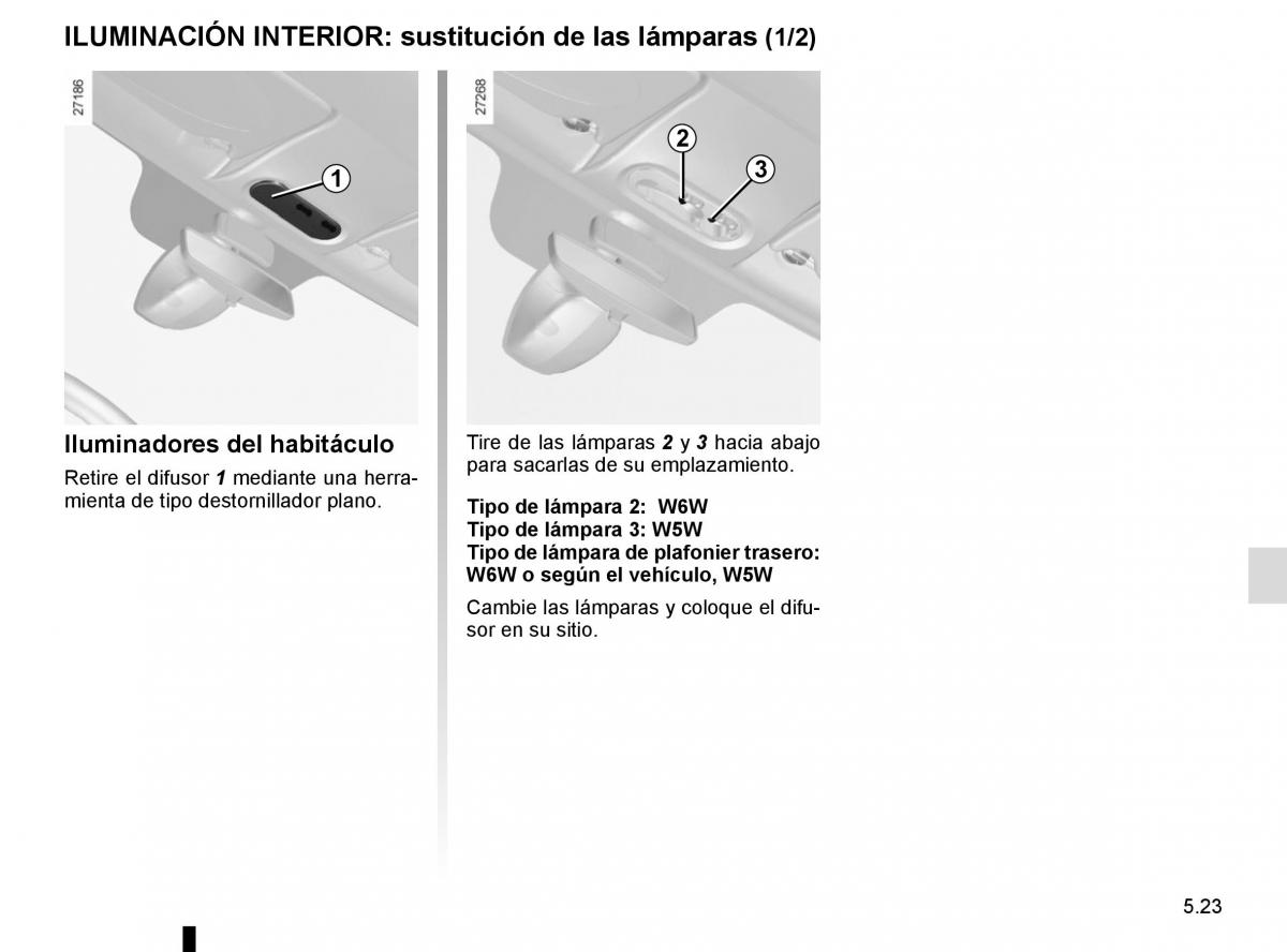 Renault Kangoo II 2 manual del propietario / page 209