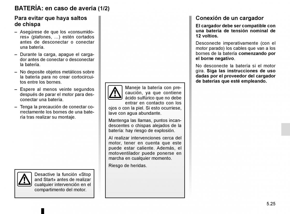 Renault Kangoo II 2 manual del propietario / page 211