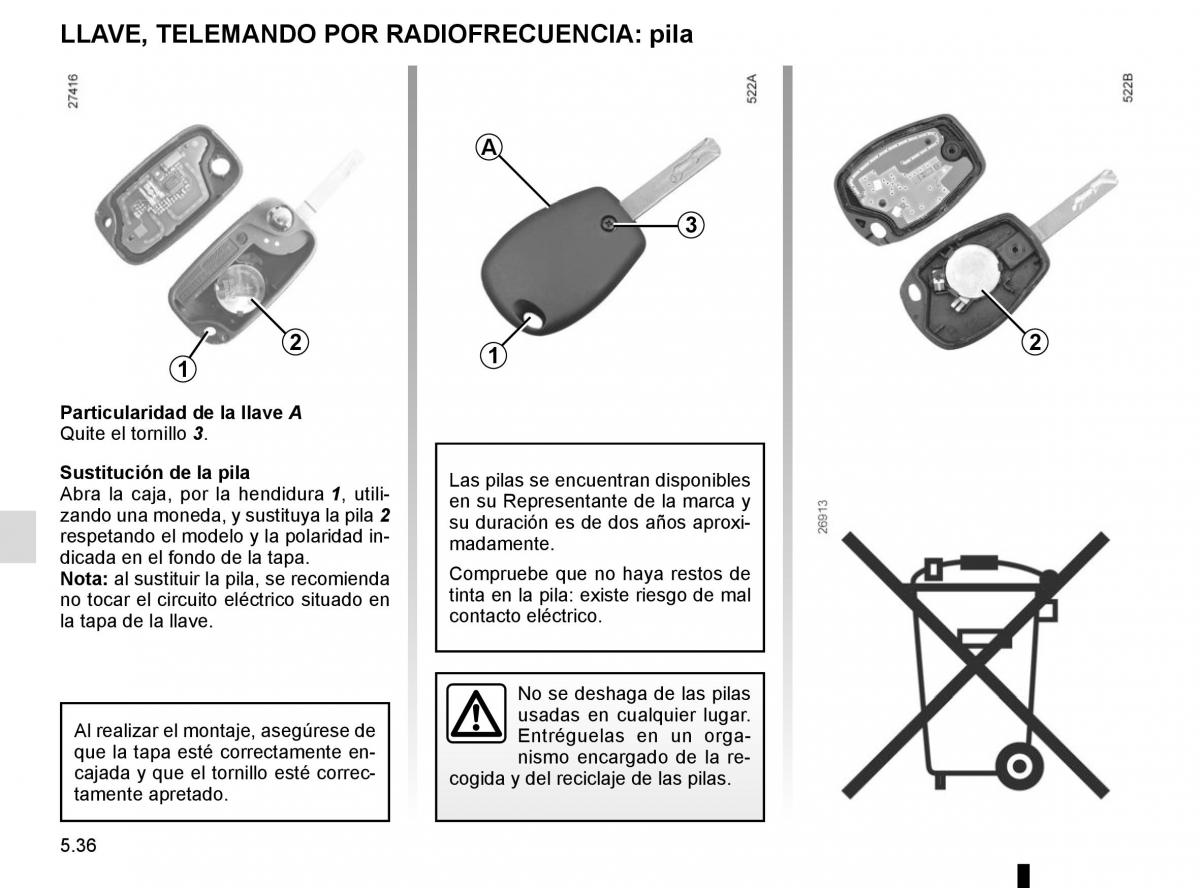 Renault Kangoo II 2 manual del propietario / page 222