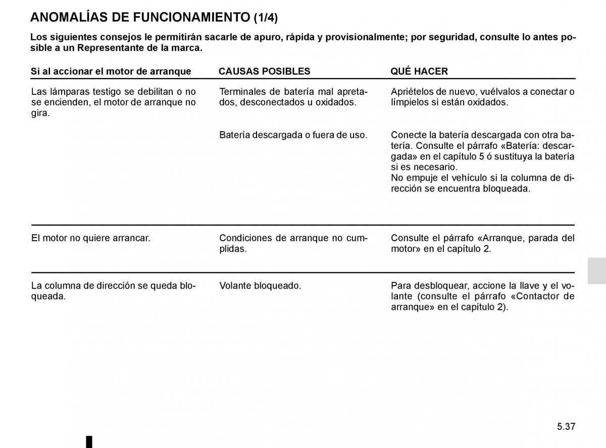 Renault Kangoo II 2 manual del propietario / page 223