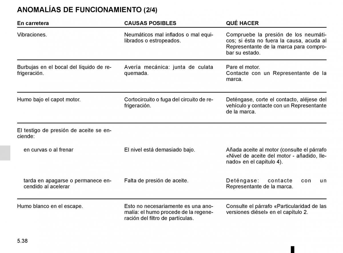 Renault Kangoo II 2 manual del propietario / page 224