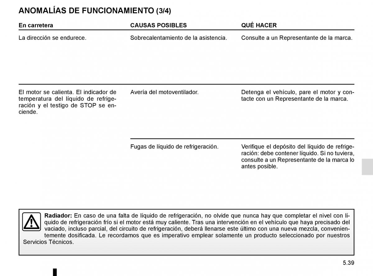 Renault Kangoo II 2 manual del propietario / page 225