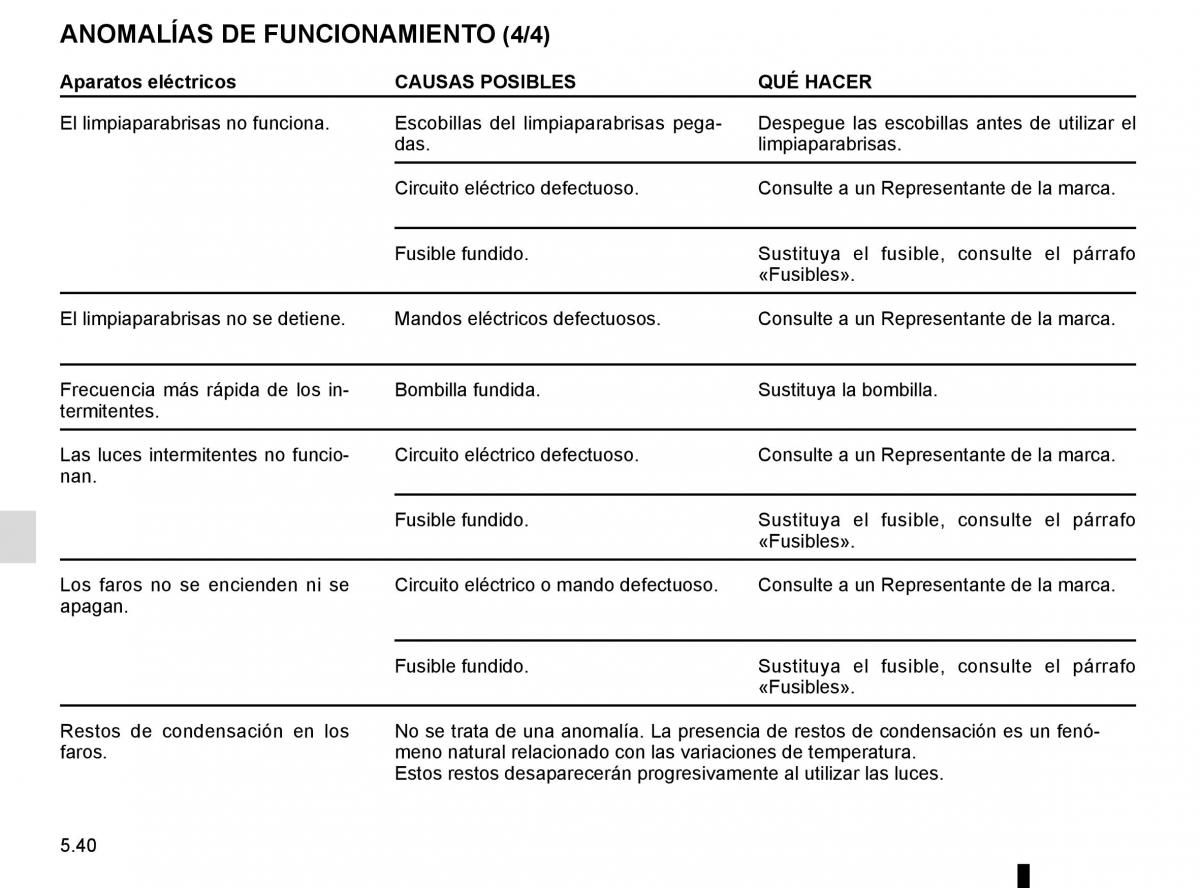 Renault Kangoo II 2 manual del propietario / page 226