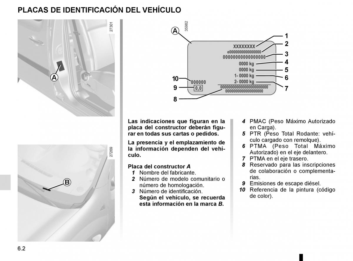 Renault Kangoo II 2 manual del propietario / page 228