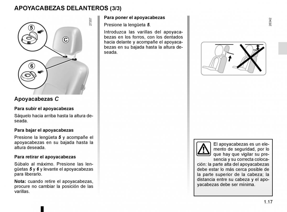 Renault Kangoo II 2 manual del propietario / page 23