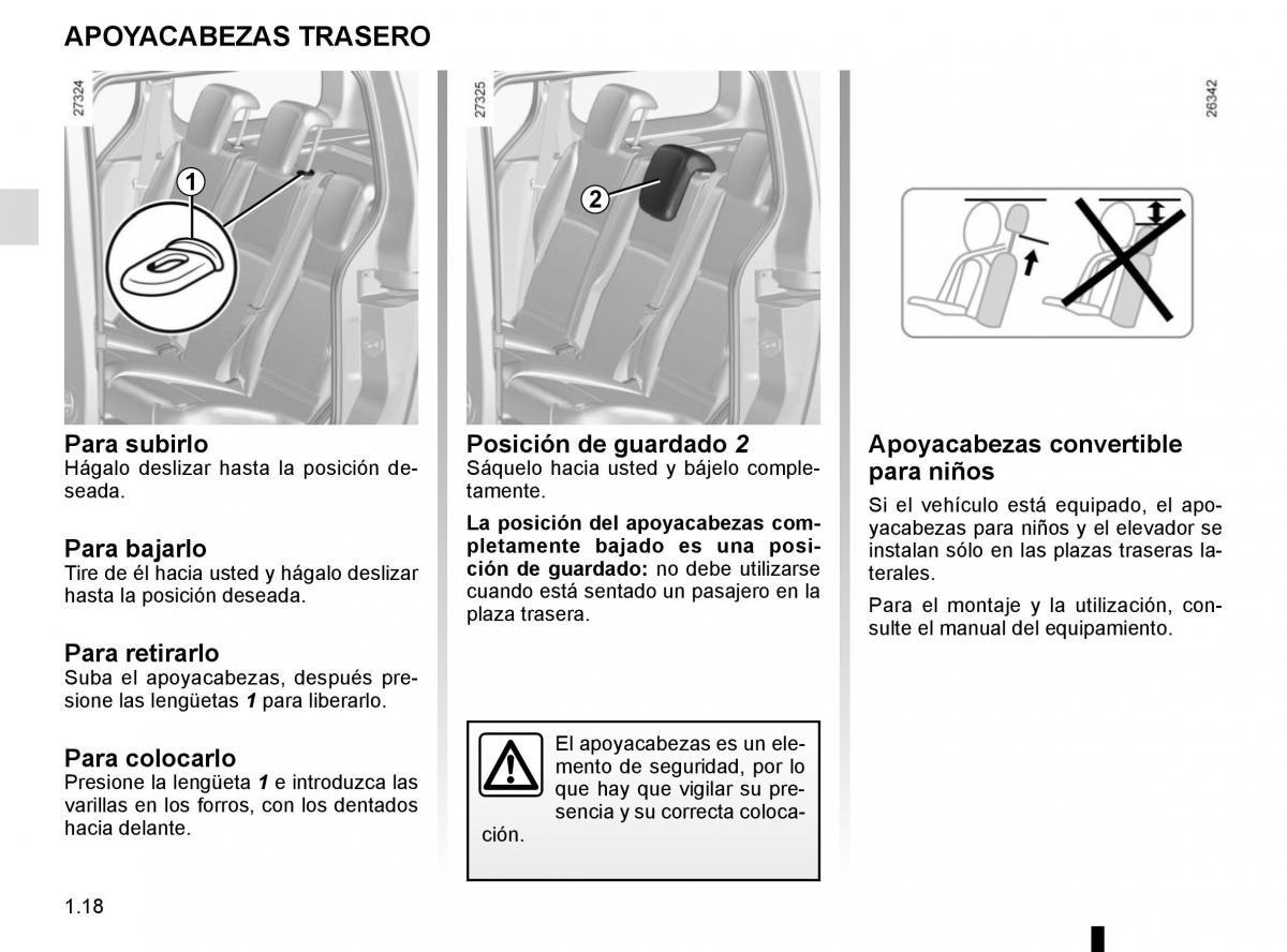 Renault Kangoo II 2 manual del propietario / page 24