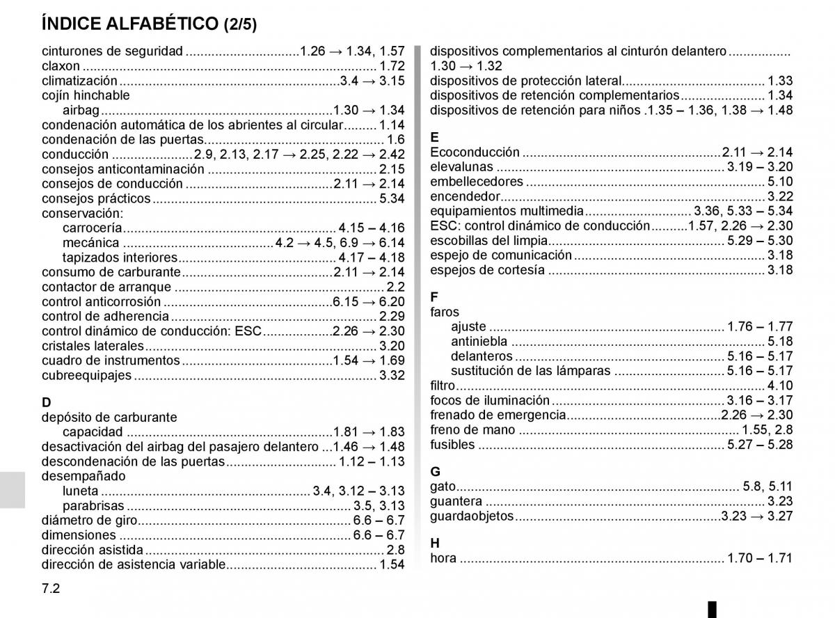 Renault Kangoo II 2 manual del propietario / page 248