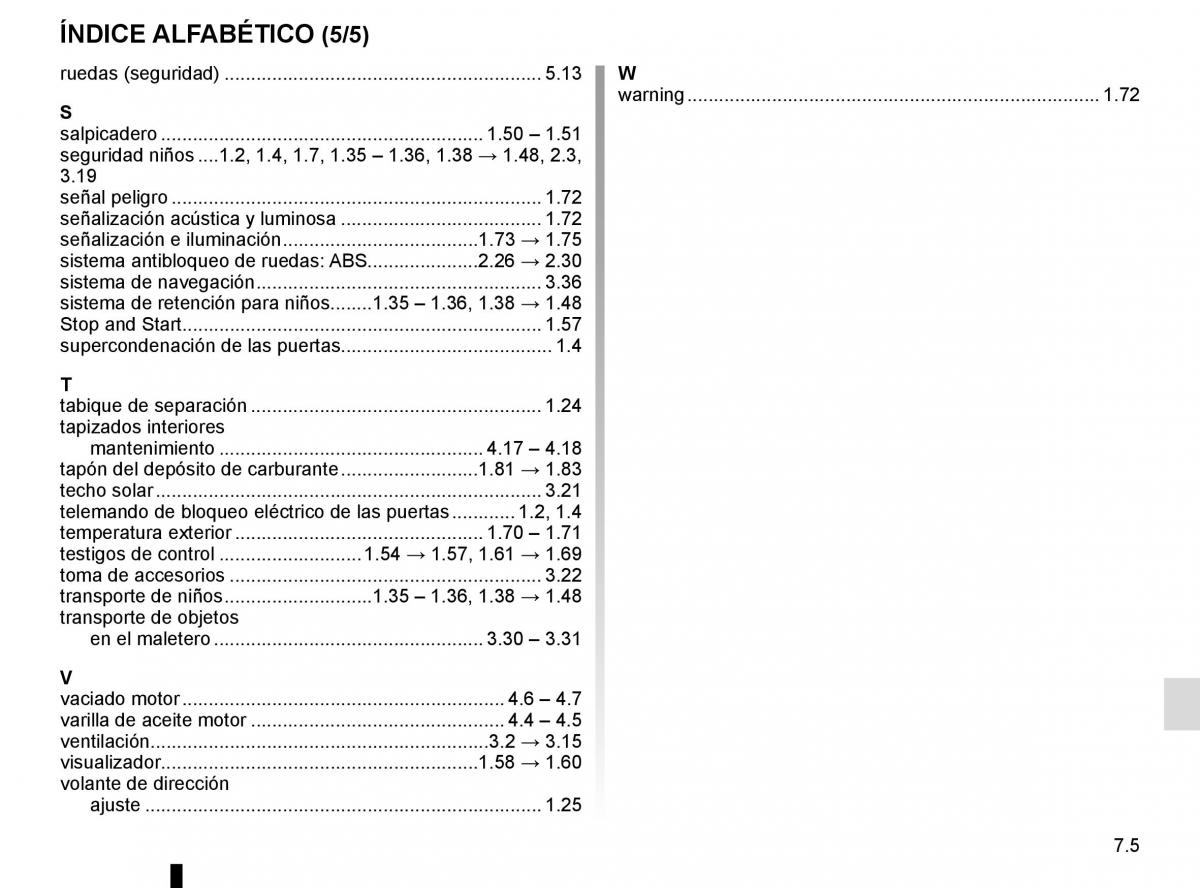 Renault Kangoo II 2 manual del propietario / page 251