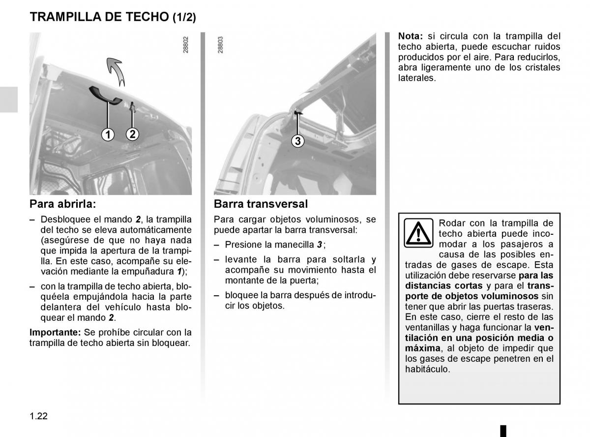 Renault Kangoo II 2 manual del propietario / page 28