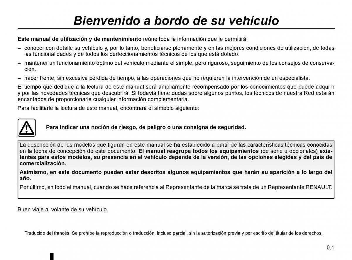 Renault Kangoo II 2 manual del propietario / page 3