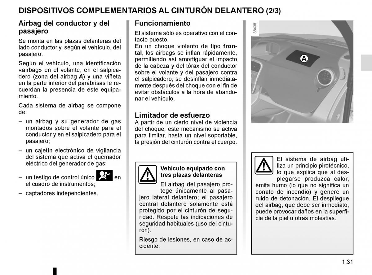 Renault Kangoo II 2 manual del propietario / page 37