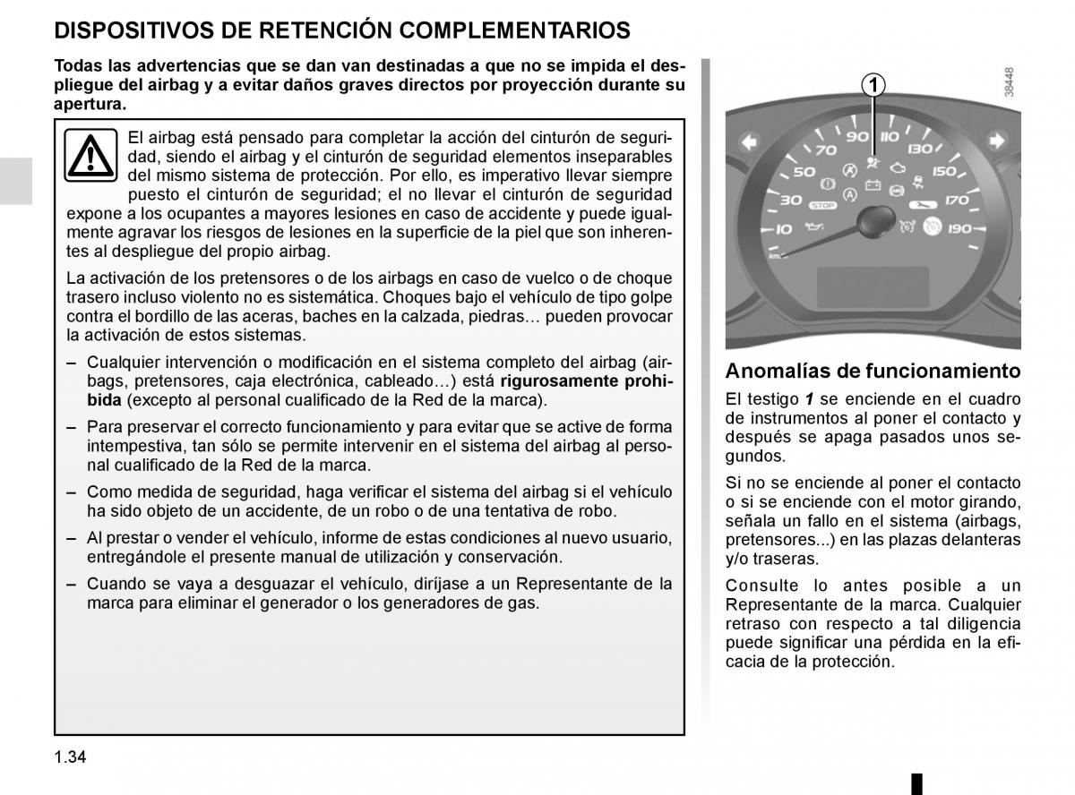 Renault Kangoo II 2 manual del propietario / page 40