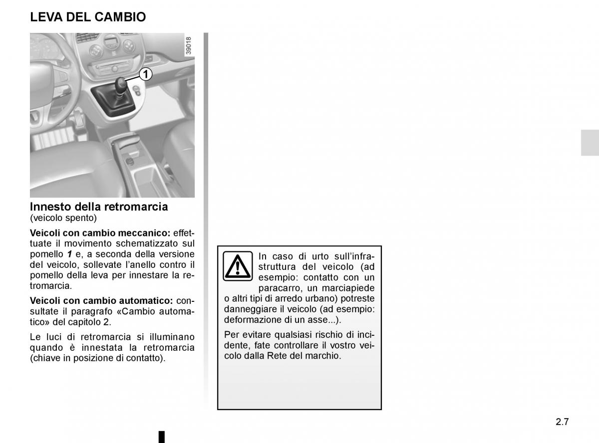 Renault Kangoo II 2 manuale del proprietario / page 97