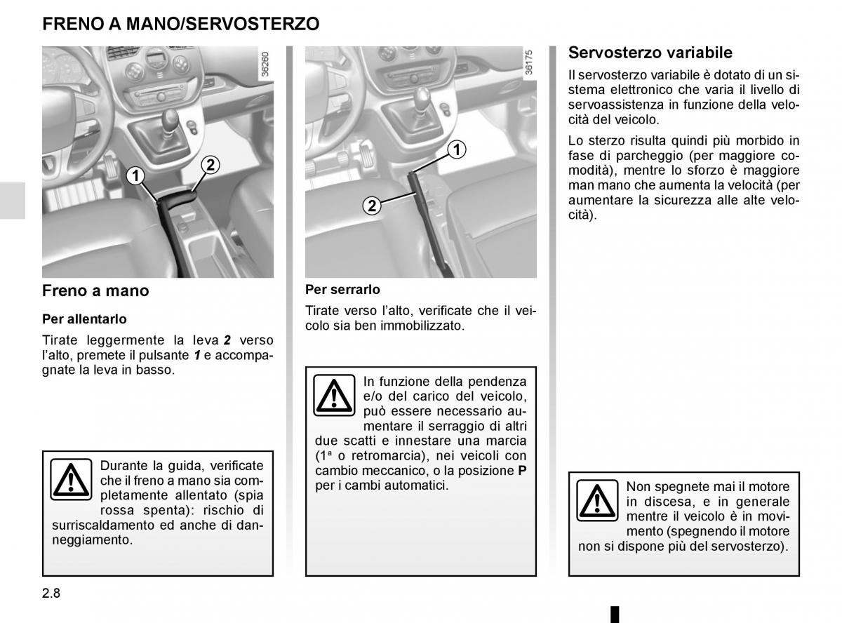 Renault Kangoo II 2 manuale del proprietario / page 98