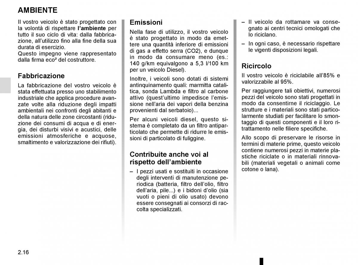 Renault Kangoo II 2 manuale del proprietario / page 106