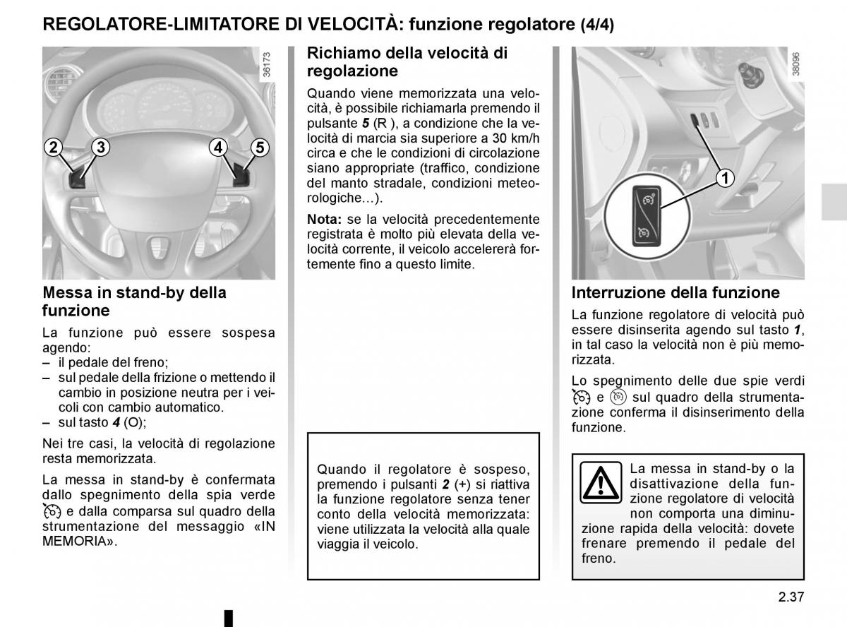 Renault Kangoo II 2 manuale del proprietario / page 127