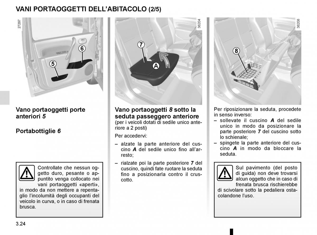 Renault Kangoo II 2 manuale del proprietario / page 156