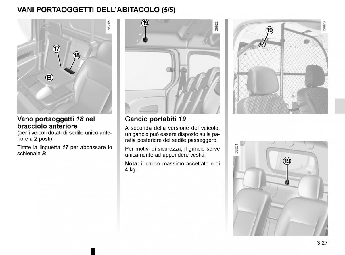 Renault Kangoo II 2 manuale del proprietario / page 159