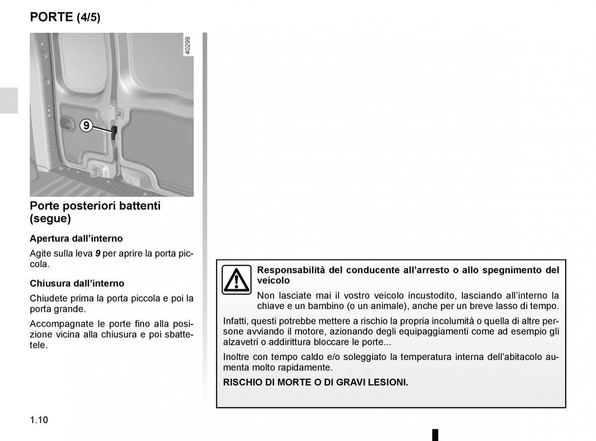 Renault Kangoo II 2 manuale del proprietario / page 16