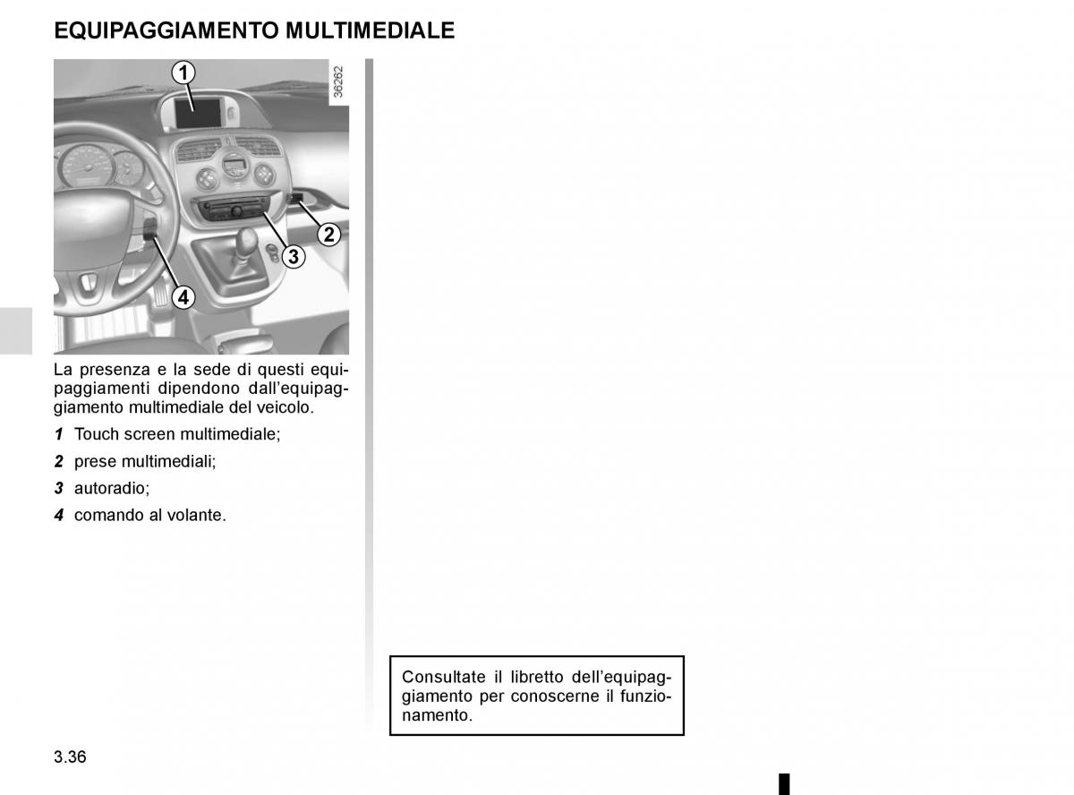 Renault Kangoo II 2 manuale del proprietario / page 168