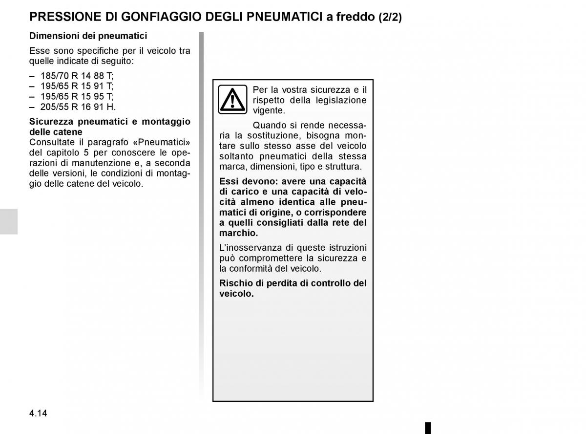 Renault Kangoo II 2 manuale del proprietario / page 182