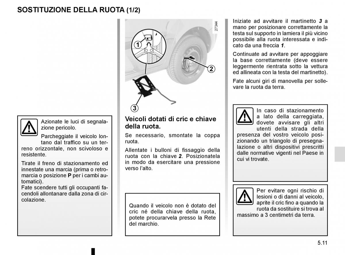 Renault Kangoo II 2 manuale del proprietario / page 197