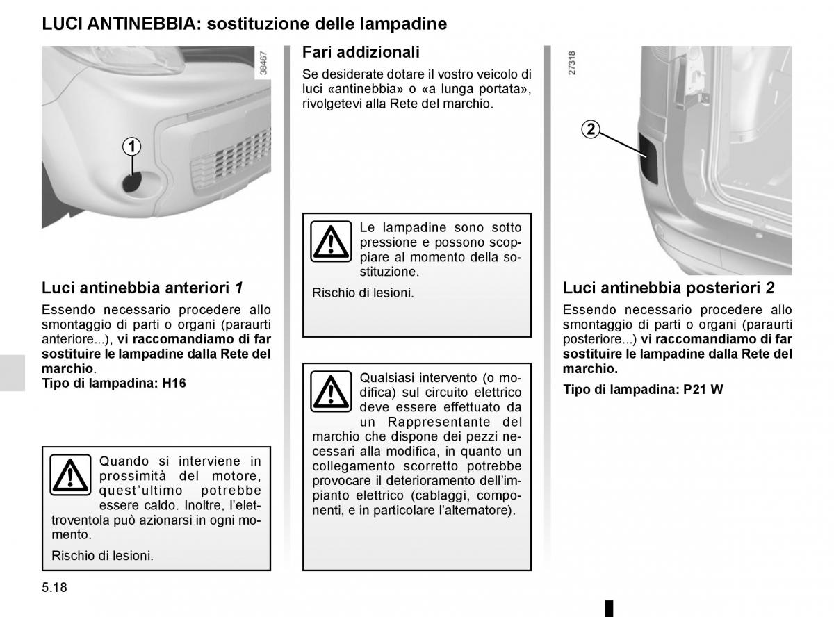 Renault Kangoo II 2 manuale del proprietario / page 204