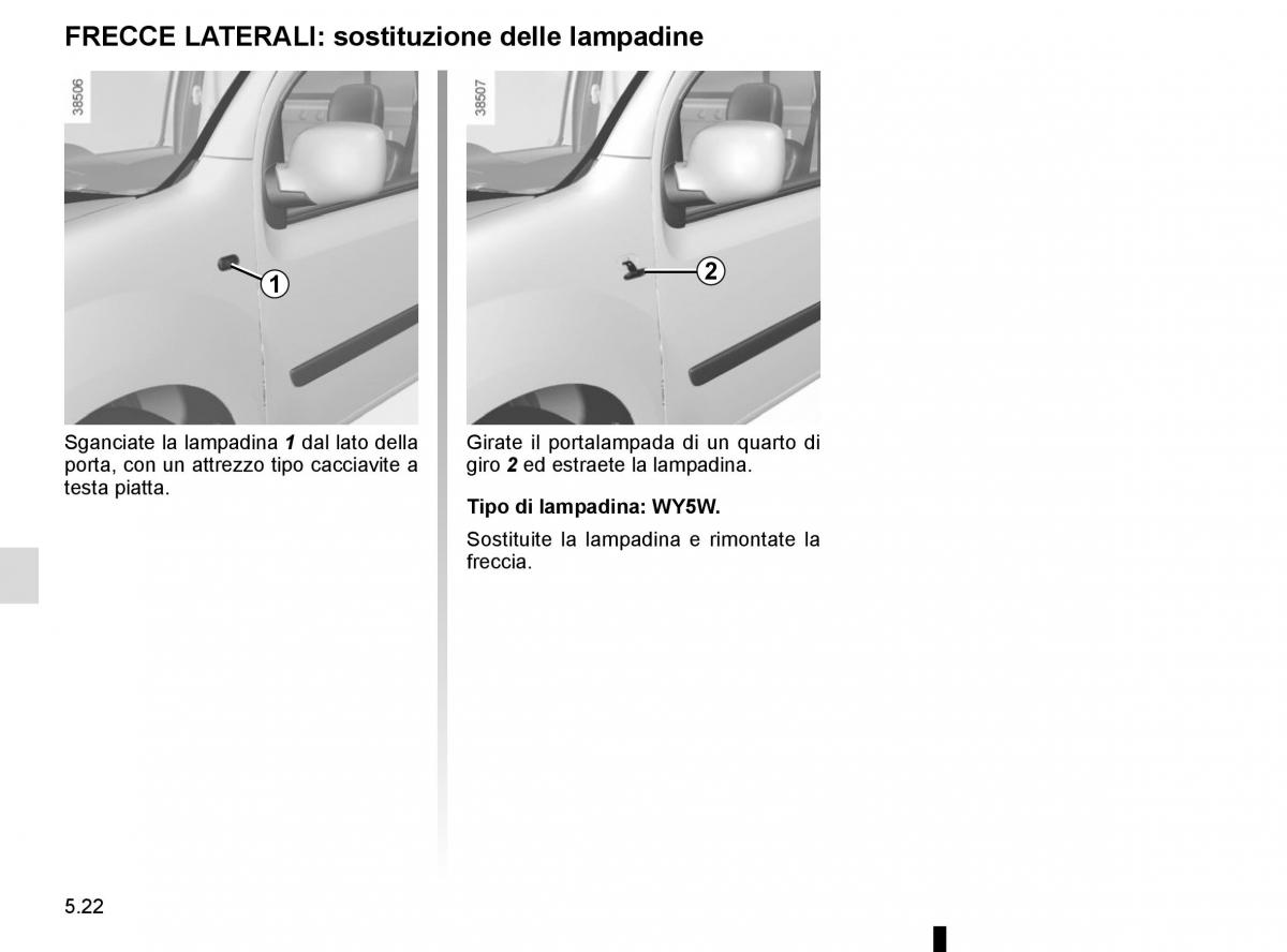 Renault Kangoo II 2 manuale del proprietario / page 208