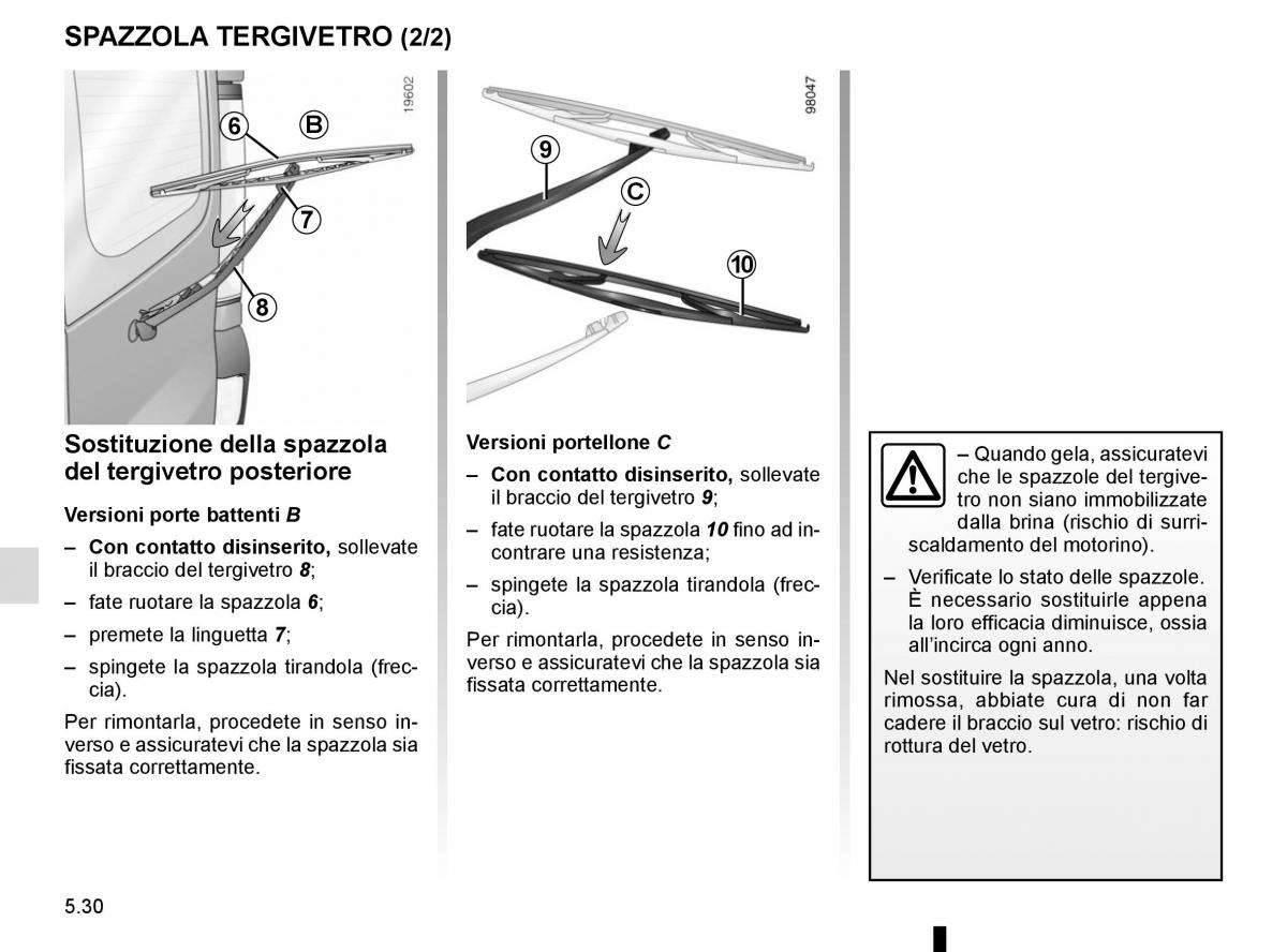 Renault Kangoo II 2 manuale del proprietario / page 216