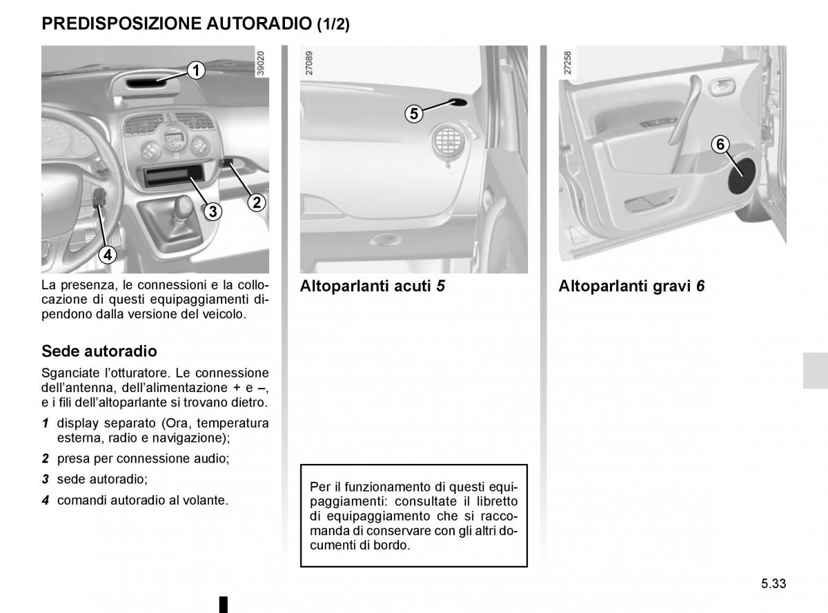 Renault Kangoo II 2 manuale del proprietario / page 219