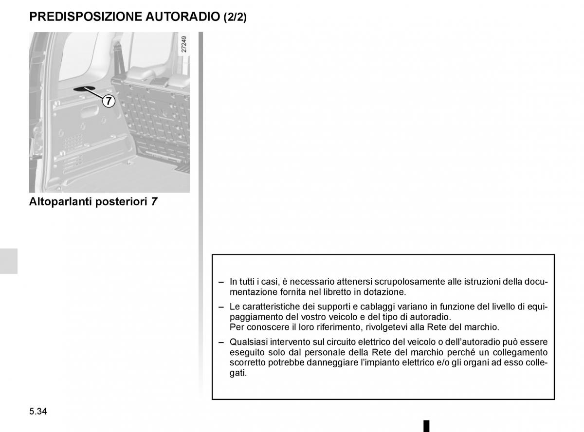 Renault Kangoo II 2 manuale del proprietario / page 220