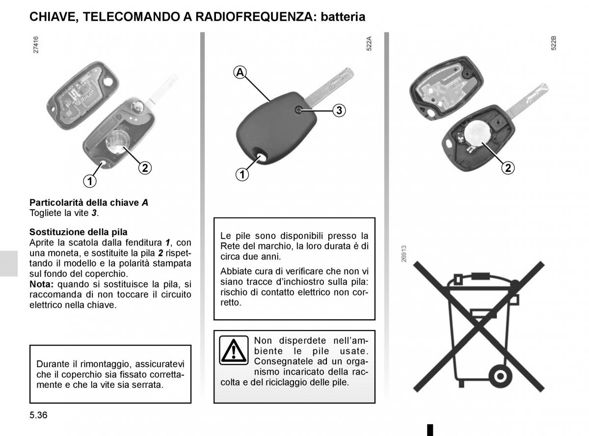 Renault Kangoo II 2 manuale del proprietario / page 222