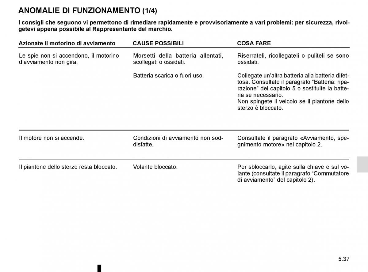 Renault Kangoo II 2 manuale del proprietario / page 223