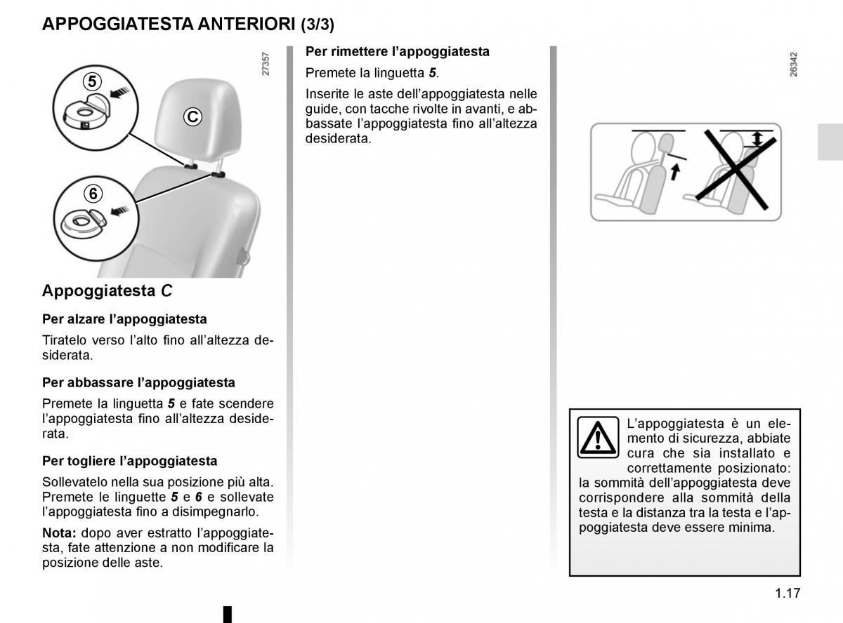 Renault Kangoo II 2 manuale del proprietario / page 23