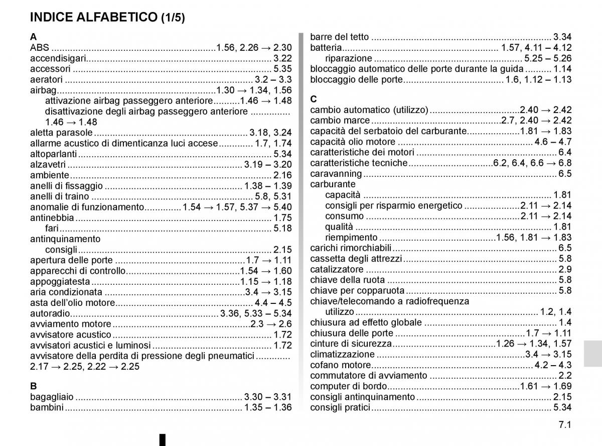 Renault Kangoo II 2 manuale del proprietario / page 247