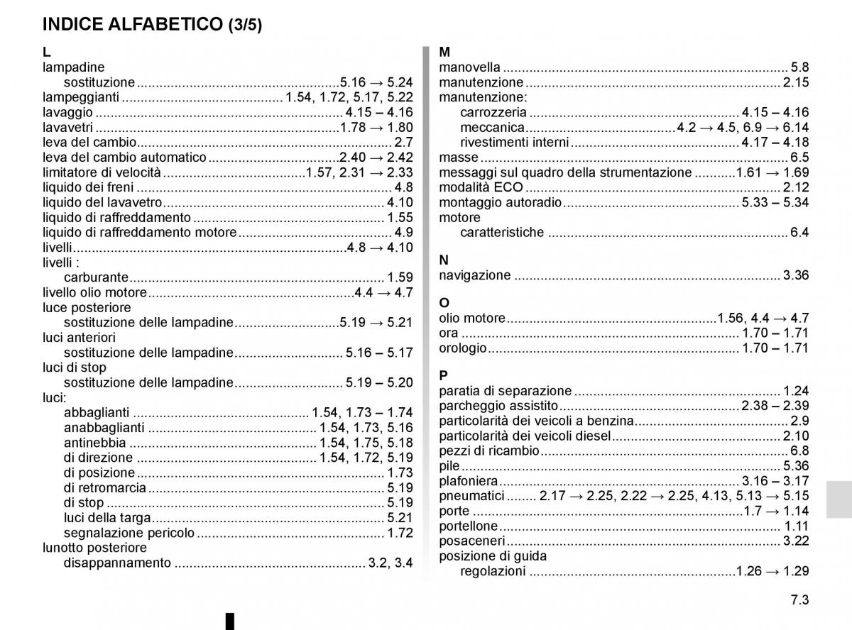 Renault Kangoo II 2 manuale del proprietario / page 249