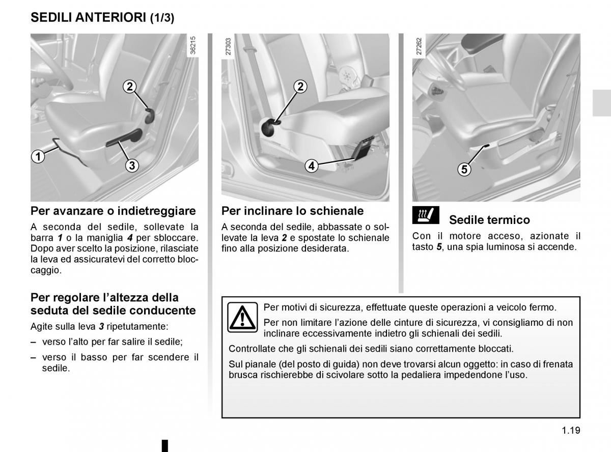 Renault Kangoo II 2 manuale del proprietario / page 25