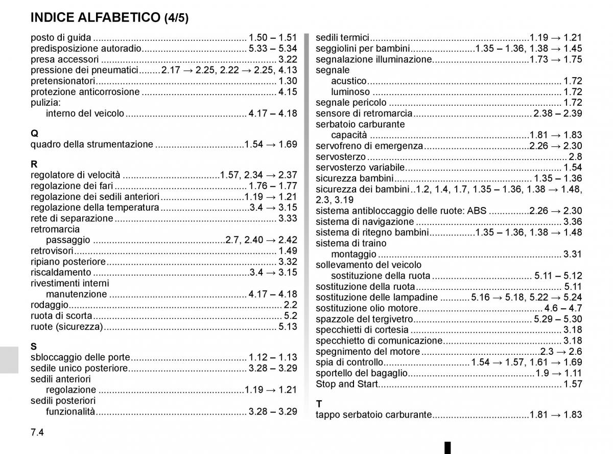 Renault Kangoo II 2 manuale del proprietario / page 250