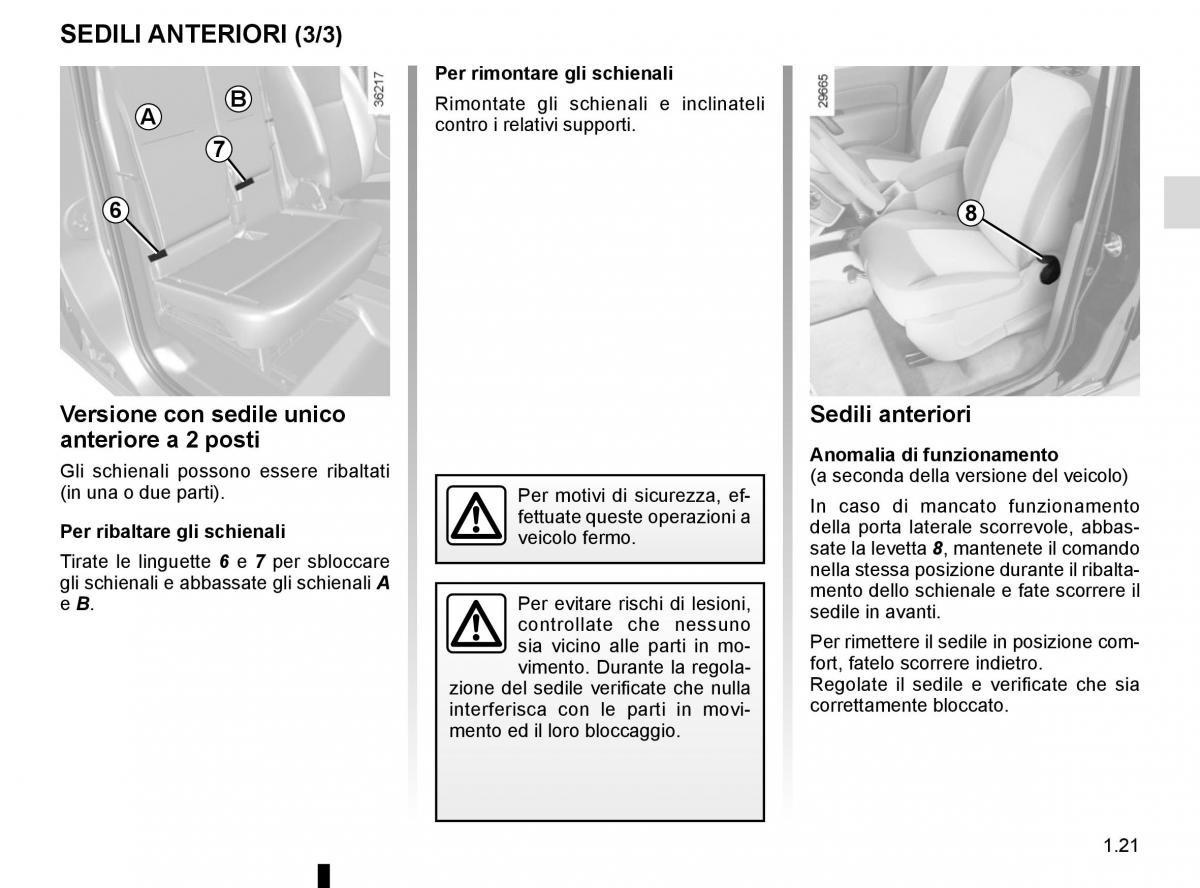 Renault Kangoo II 2 manuale del proprietario / page 27