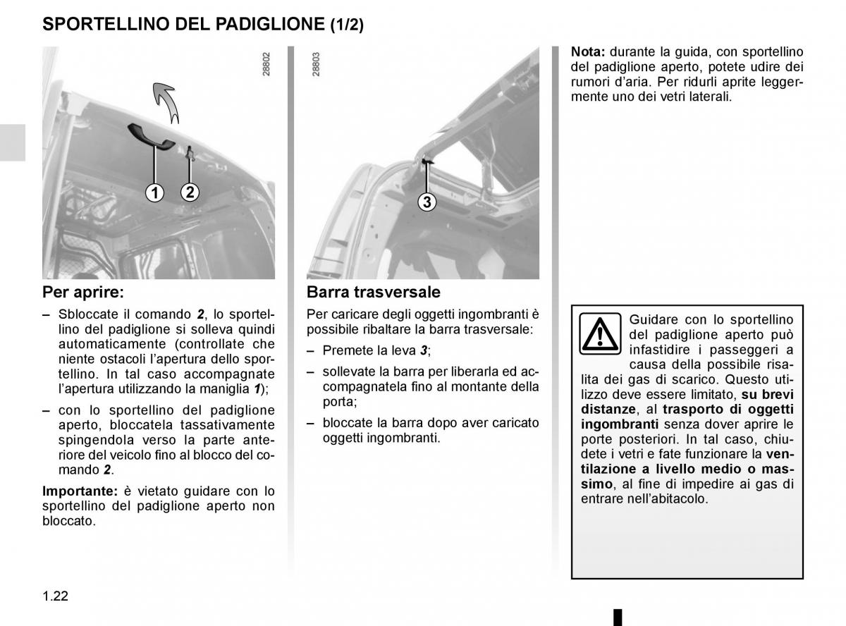 Renault Kangoo II 2 manuale del proprietario / page 28