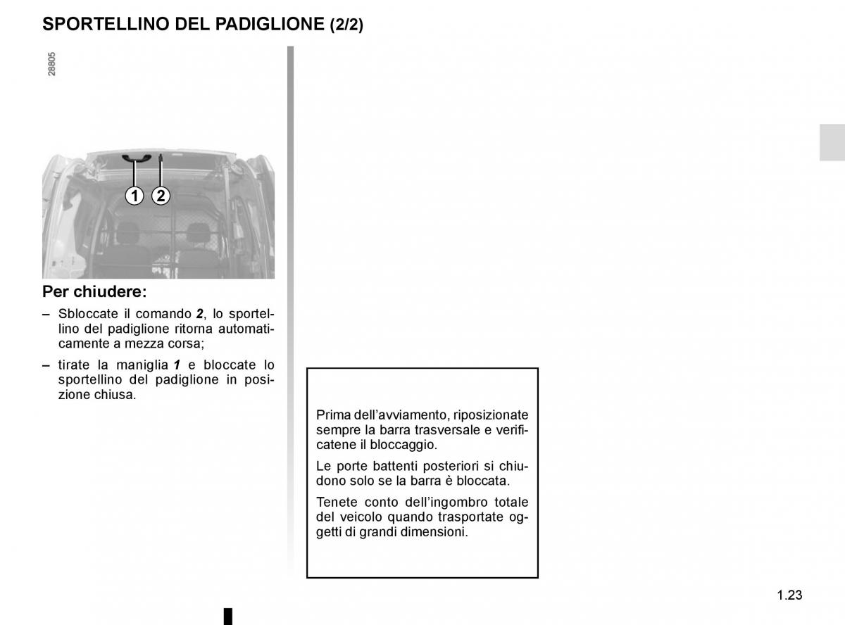 Renault Kangoo II 2 manuale del proprietario / page 29