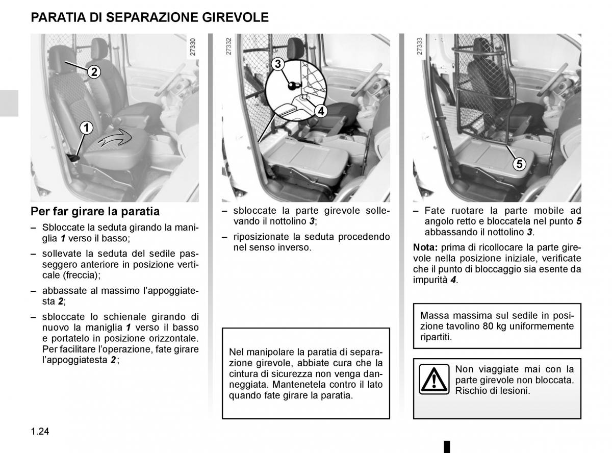 Renault Kangoo II 2 manuale del proprietario / page 30