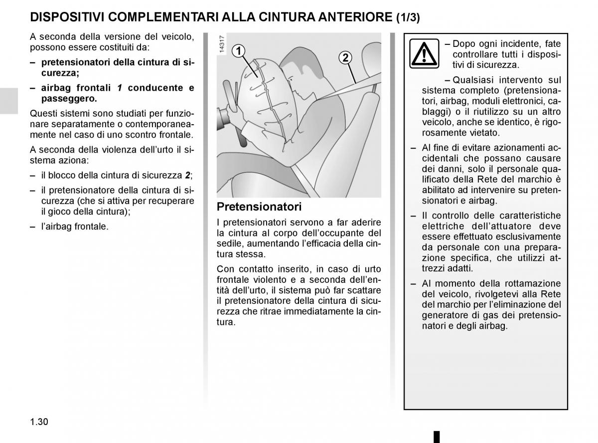 Renault Kangoo II 2 manuale del proprietario / page 36