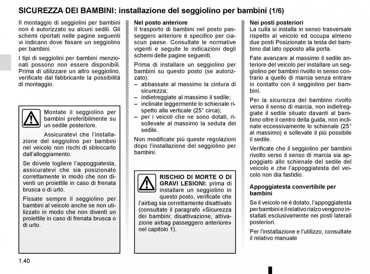 Renault Kangoo II 2 manuale del proprietario / page 46