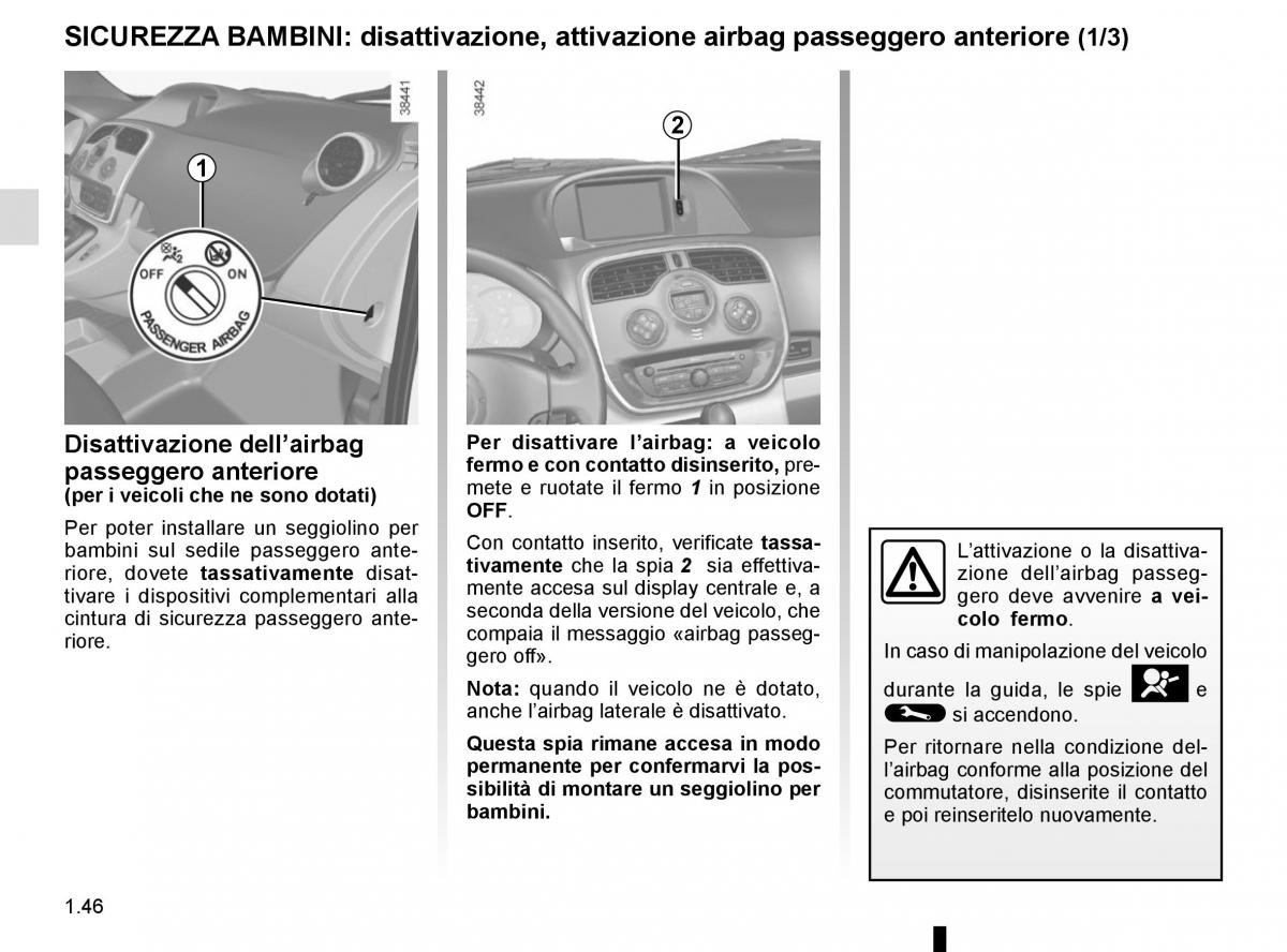 Renault Kangoo II 2 manuale del proprietario / page 52