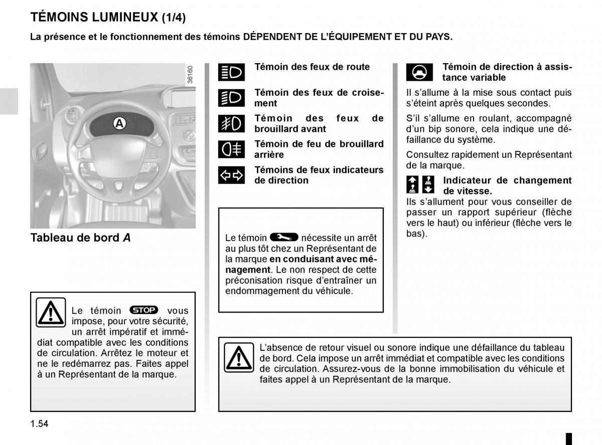 Renault Kangoo II 2 manuel du proprietaire / page 60