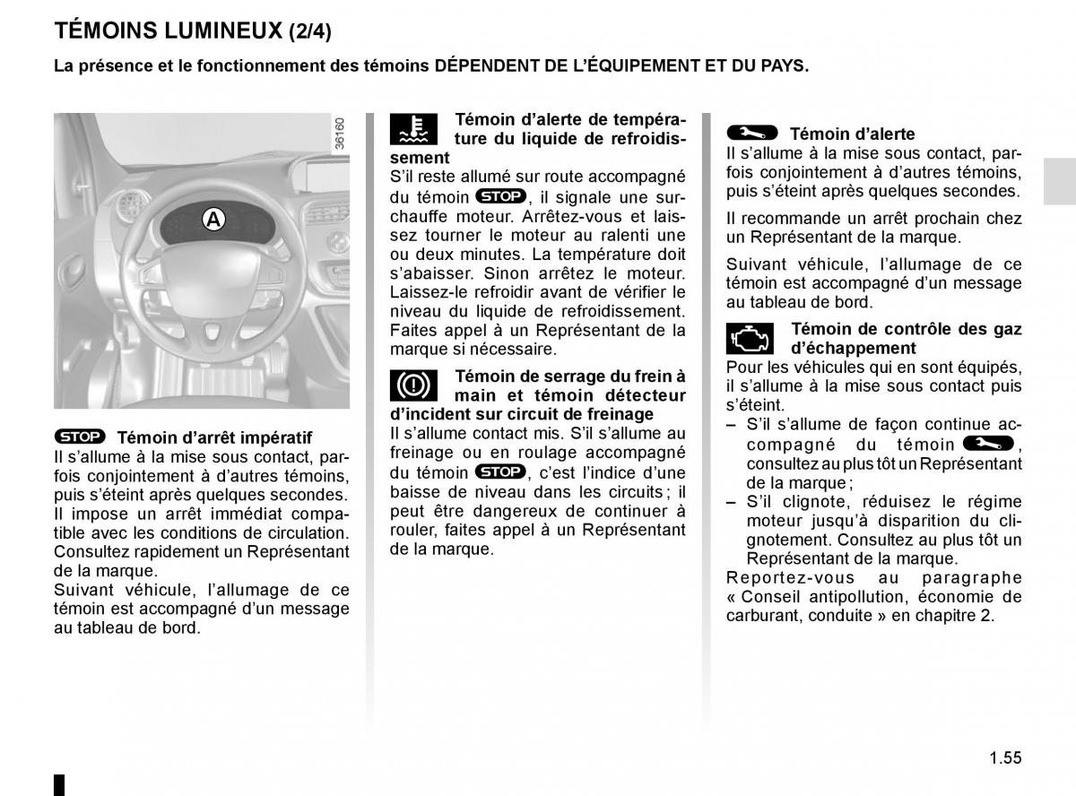 Renault Kangoo II 2 manuel du proprietaire / page 61