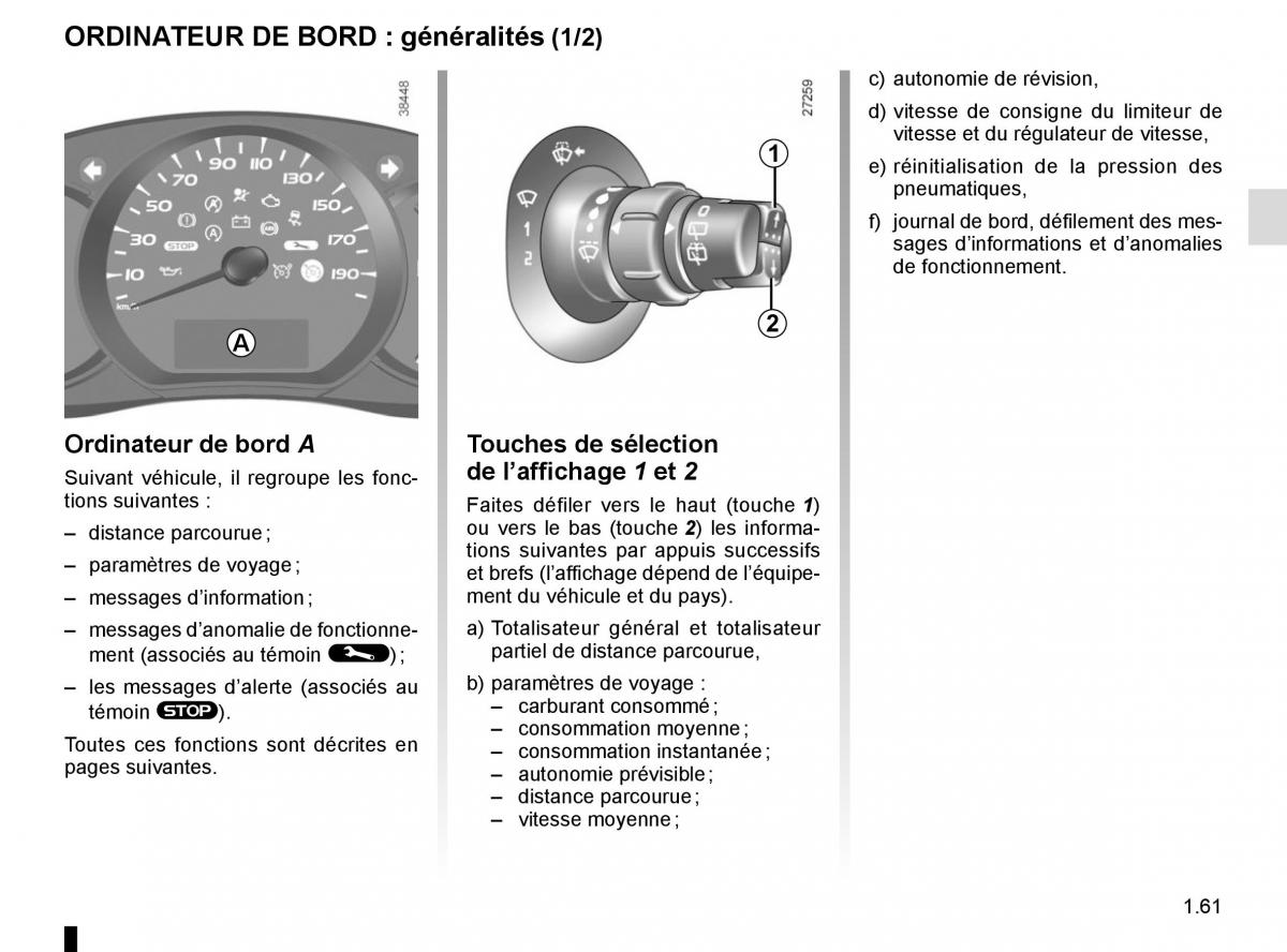 Renault Kangoo II 2 manuel du proprietaire / page 67