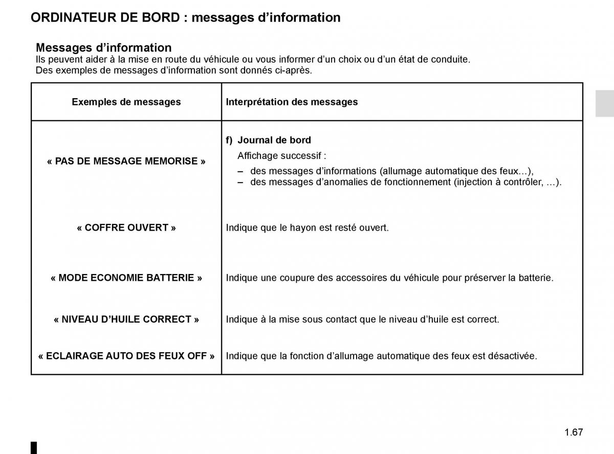 Renault Kangoo II 2 manuel du proprietaire / page 73